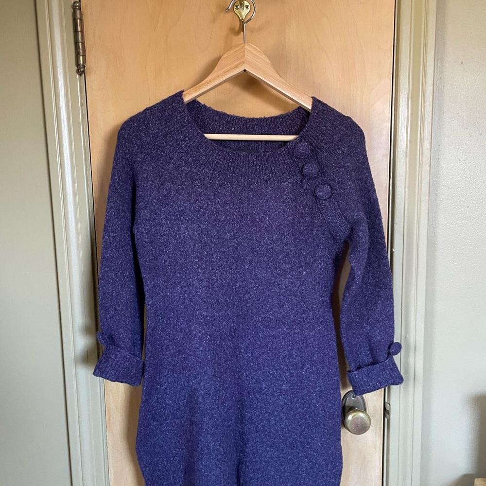 INC Knit Sweater Purple Womens Large